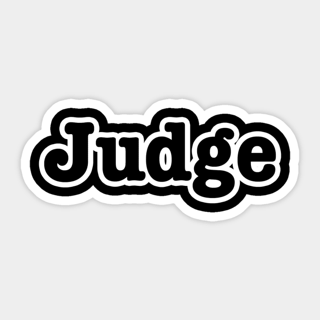 Judge Sticker by lenn